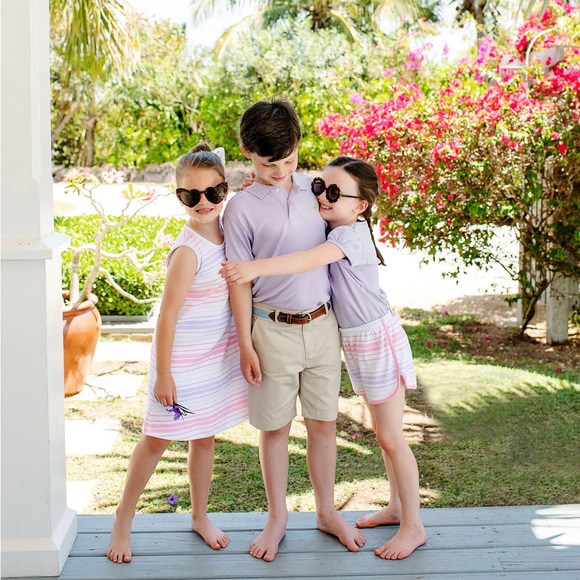 The Beaufort Bonnet Company Polly Play dress, sea grape stripe, size 11 - Picture 3 of 4